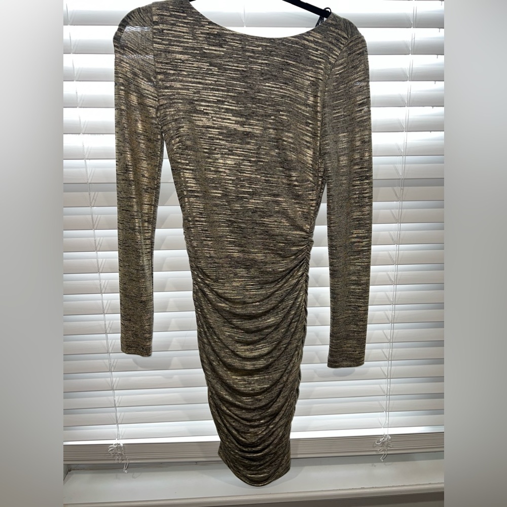 Vince Camuto ruched event dress